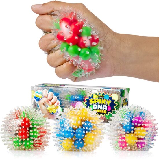 YoYa Toys Spiky DNA LED Ball Spike Squishies for Autism