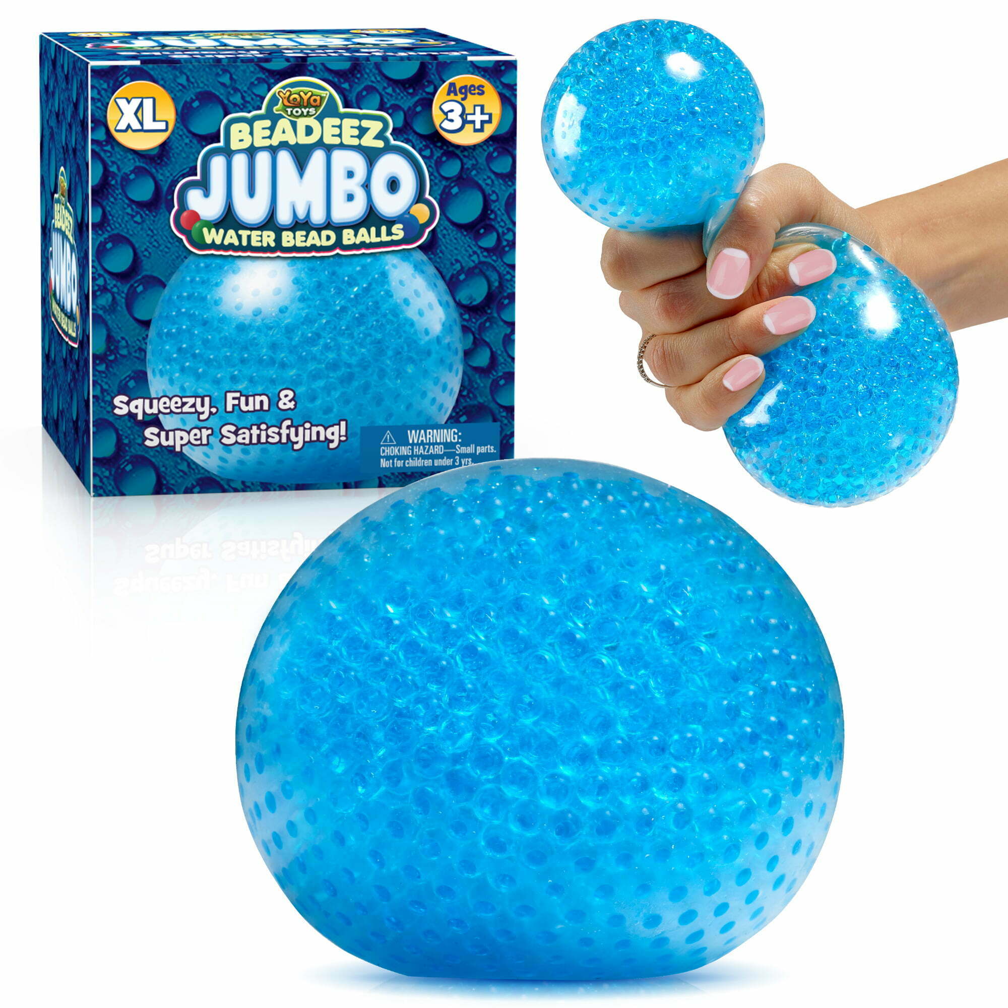 Jumbo Fruit Water Bead Filled Squeeze Stress Balls - Sensory