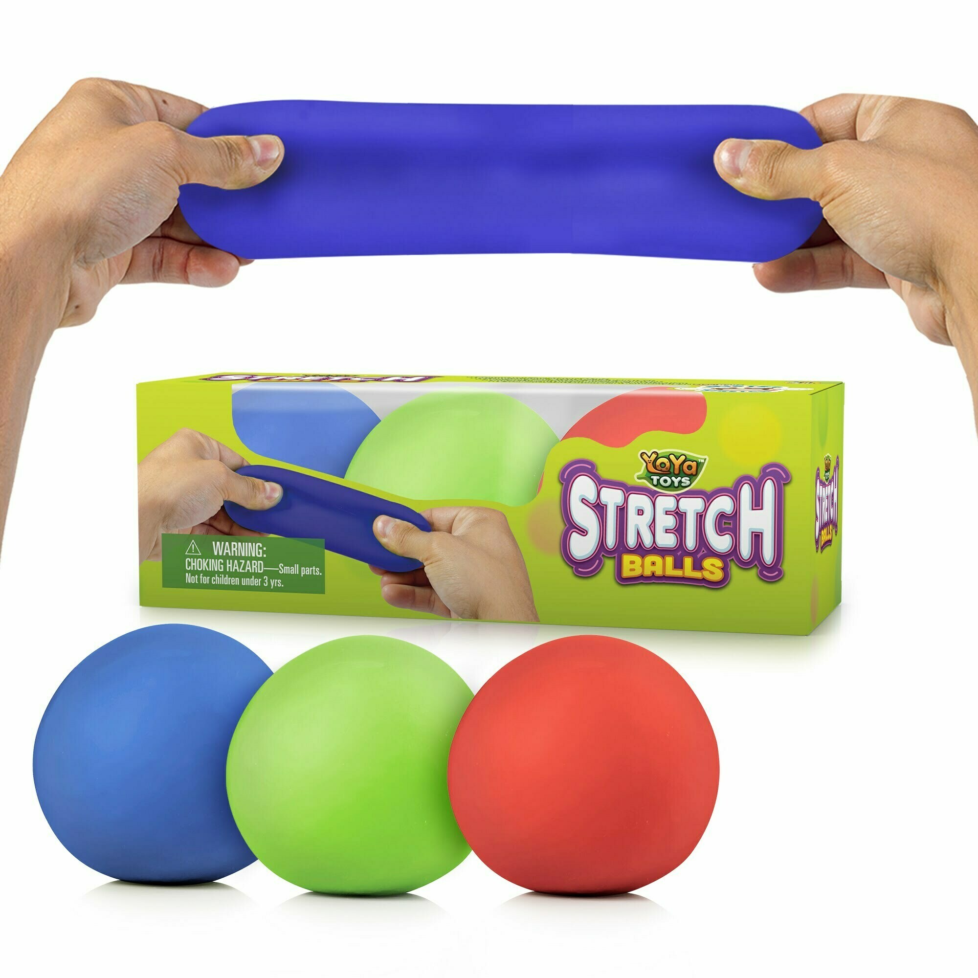 YoYa Toys Stress Relief Balls for Boys, Girls & Adults | Colorful Sensory  Squeezing Stretch Toy | Great for ADHD, Autism, Anxiety (Squisheez Fruit)